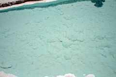 06 Looking Down Into A Salt Pool At Salinas Grandes Dry Salt Lake Argentina